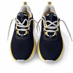 Cole Haan Zerøgrand Knit Sneakers Women’s 7.5 Navy Yellow